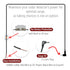 EDO Tech 10 Ft Direct HardWire Power Cord Kit for Cobra Radar Laser Detector...