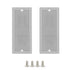 LeMotech 2pc Junction Box Mounting Plate ABS Plastic Internal Panel w/Screws for Installation on Electrical Box with Latches 6.81"x2.91"...