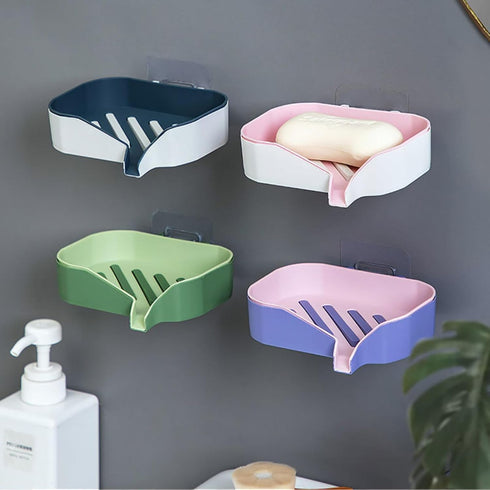 Lovely Soap Dish with Drain Soap Holder Easy Cleaning Soap Saver Dry Soap Tray,Soap Box,Large Capacity Portable Soap Box,Soap Holder Tray, Soap Bo...
