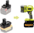 DM18RL Battery Adapter for Dewalt/Milwaukee to Ryobi Battery Adapter, Convert for Dewalt 20V Llithium Battery to Ryobi Tool 18V P105 P107 P108 Bat...