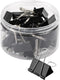 Binder Clips Paper Clamps 1 Inch (48 Pack), Black Office Clips with Clear Storage Container, Bulldog Clips, Paper Clips, Office Supplies...