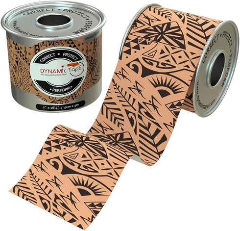 Dynamic Tape | Biomechanical Adhesive Tape | Physio Tape for Knee, Ankle, Shoulder, Leg, Muscle Support | Sports Tape for Football, Rugby, and Mor...