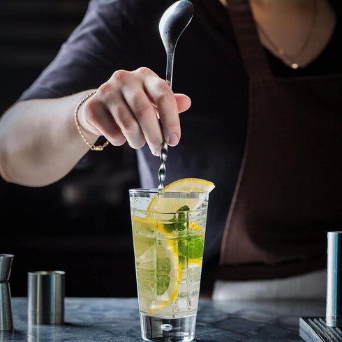 Muddler for Cocktails, 10'' Cocktail Muddler for Cocktails with Cocktail Spoon Long Handle and Jigger 0.5/1 OZ, Bar Accessories Tools for Mojitos ...