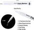 TZARROT White Paint Pen, 8 Pack 0.7mm Acrylic Paint Pens with 2 White 2 Black 2 Gold 2 Silver Permanent Marker for Wood Rock Fabric Metal Plastic ...