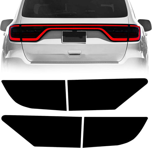 NDRUSH Blackout Taillight Vinyl Tint Film Precut Overlay Tail Light Wrap Cover Compatible with Dodge Durango 2014-2021...
