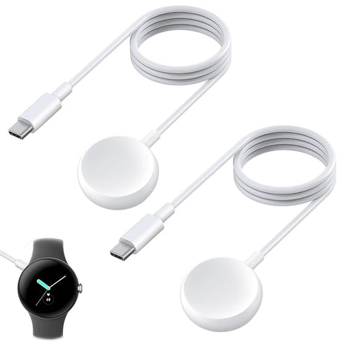 2PCS USB C Watch Charger Cable for Google Pixel-Watch, Magnetic Replacement Charging Cable Cord Stand for Google Pixel Smartwatch, 3.3FT......