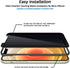 2 Pack L?K Privacy Screen Protector Designed for iPhone 12 and iPhone 12 Pro 5G 6.1 inch Tempered Glass High Clear, Case Friendly, Come with Insta...