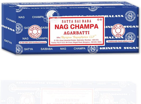Satya Sai Baba Nag Champa Agarbatti, 250gms Hand Rolled Fine Quality Incense Sticks for Purification, Relaxation, Positivity, Yoga, Meditation...