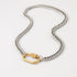 Women's necklace jewelry Men's and Women's Carabiner Zipper Thick Choker Heavy Chain Gold Jewelry gift...