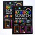 NewtonTech kid' Paper Craft kit Scratch Art Doodle Notebook/Pad,Pack of 2,10.2 inchX7.5 inch,16K,Rainbow Scratch Paper Note,as Educational Toys,Gi...