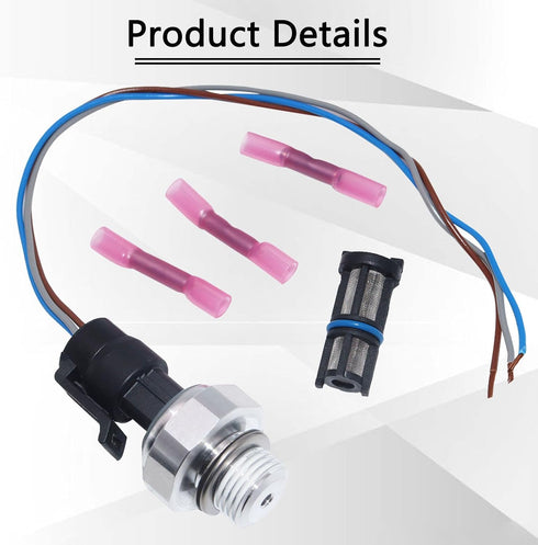 Engine Oil Pressure Sensor Switch Sending Unit with Screen Filter and Plug D1846A Compatible with Chevrolet Chevy Silverado GMC Sierra Cadillac Es...