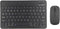 Bluetooth Keyboard Mouse Combo for PC Tablet Phone, Ultra Slim Portable Compact Mouse Keyboard, Rechargeable USB Keyboard 1600DPI Mouse Set (Black...