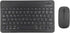 Bluetooth Keyboard Mouse Combo for PC Tablet Phone, Ultra Slim Portable Compact Mouse Keyboard, Rechargeable USB Keyboard 1600DPI Mouse Set (Black...
