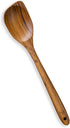 FAAY Teak Wooden Utensils, Healthy Spoon and Spatula Handcraft from High Moist-Resistance Teakwood for Non Stick Cookware (Corner Spoon - Right Ha...