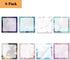 WAVEYU 8 Pads Cute Sticky Notes Marble Designs Self Stick Notes Pads Adhesive Sticky Notes 3''x3'' Sticky Notes Easy to Post for Home,Office,Schoo...