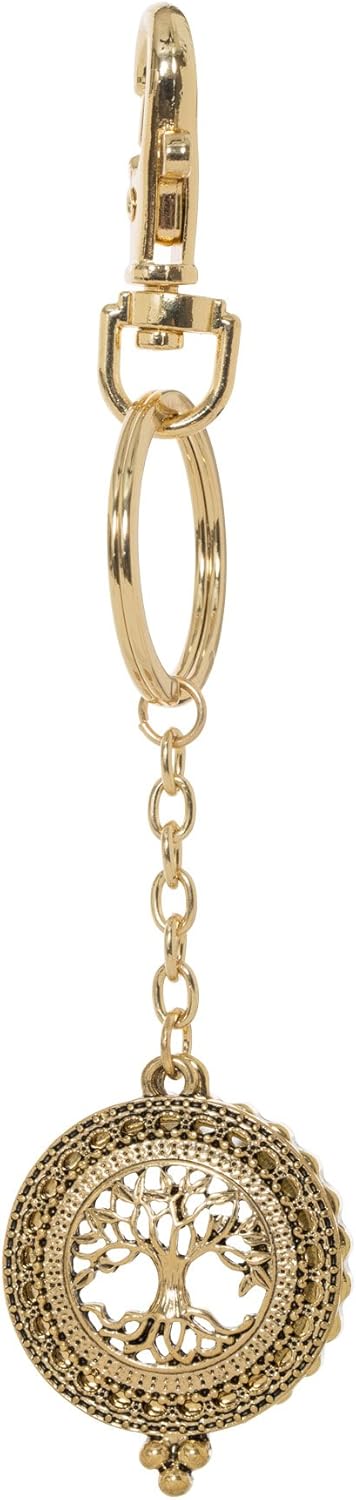 Artisan Owl 4X Magnifying Glass Key Chain (Gold Tone)...
