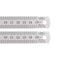 2pcs Stainless Steel Ruler 15cm/6" Length x 1/36" Thick x 3/4" Wide Inch and Metric Straight Edge Measuring Tools for Woodworking Painting Craft, ...