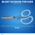 1InTheOffice Kids Safety Scissors, Blunt Tip Scissors, Scissors for Kids, Blue, 2 Pack...