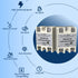 SSR-60DA Input 3-32V DC Solid State Relay to Output 24-380V AC 60A Semi-Conductor Relay 2PCS...