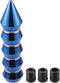ACROPIX Universal Shift Knob Automatic Stick Gear Shifter Knob for Cars with 3 Adapters 8mm 10mm 12mm Burnt Blue - Pack of 4...