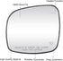Passenger Right Side Heated Exterior Mirror Glass Fits for Chrysler Town&Country 2008-2016, Dodge Grand Caravan 2008-2020, RAM CV 2012-2015,Routan...