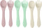 PandaEar Silicone Baby Spoon and Fork Set| 6 Pack First Stage Baby Self Feeding Spoons 6+ Months| Toddler Baby Utensils 6-12 Months| Infant Baby L...