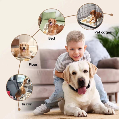 PetTrip Cooling Mat for Dogs & Cats, Washable & Portable Pet Cooling Pads for Summer(Chequer)...