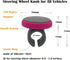 Steering Wheel Knob Pink, Women Car Suicide Knob Spinner Wheel, Non-Slip Driving Power Handle for Standard & Thick Steering Wheels Universal Fit f...