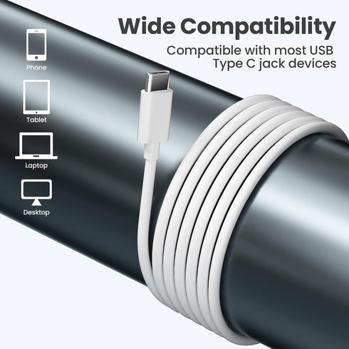 USB C Wired Headphones 4 Pack, Type C Earbuds HiFi Stereo Earphones with Microphone, Remote Control in Ear Headset for Samsung Galaxy S23 S22 S21 ...