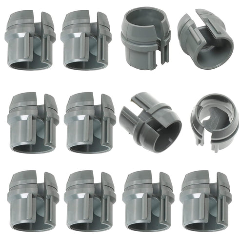 50pcs 1/2 Inch Non-Metallic Cable Connector - Snap Style Installation - Labor Saving, for Confined Areas - Single Cable 14/2-10/3 - Two Cables 14/...