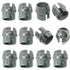 50pcs 1/2 Inch Non-Metallic Cable Connector - Snap Style Installation - Labor Saving, for Confined Areas - Single Cable 14/2-10/3 - Two Cables 14/...