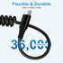3ft Retractable USB C to C Car Charger Cable for iPhone 15 Pro Max 15 Plus, Coiled USBC to USBC Fast Charging Cord for Samsung Galaxy A54 5G A14 A...
