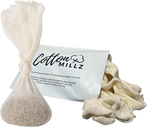 Hops and Grain Muslin Steeping Bag - Cotton Mills Beer Brewing Bags 28” (10 Count) - Microbrew, Homebrew Filtering Accessories - Boiling Bags For ...