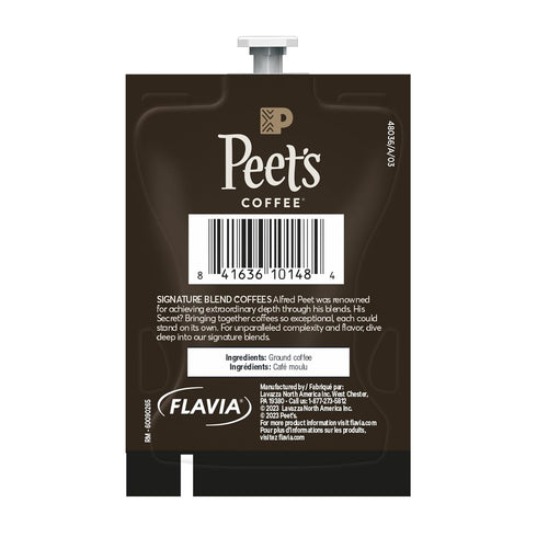 PEET'S COFFEE French Roast Single Serve Freshpack for MARS DRINKS FLAVIA Brewer, 18 Packets...