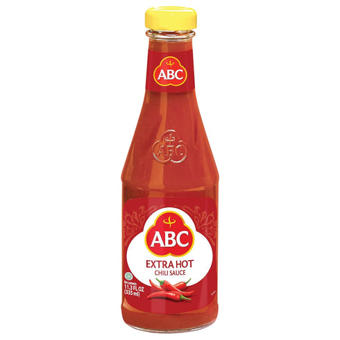 ABC Extra Hot Chili Sauce (1 Pack) Spicy Sriracha Style Hot Sauce, Sambal Chili, Stir Dipping BBQ, Indonesian ABC Sauce, 11.3oz / 335ml...