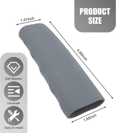1 PC Car Handbrake Cover, 1.65" x 4.8" x 1.41" Non-slip Corrugated Anti-stretch Silicone Handbrake Protective Decorative Cover, Replacement Retrof...