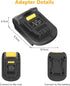 Adapter for Milwaukee to for Dewalt Power Tools, URUN MIL18DL Battery Adapter for Milwaukee M18 18V Battery Convert for Dewalt 20V Power Tools(No ...
