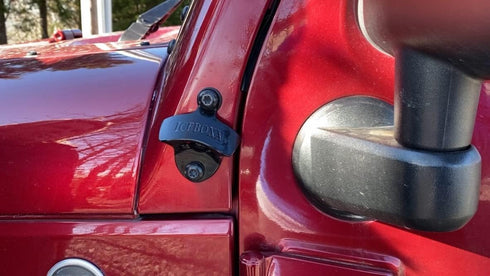 ICEBOXX Body Mounted Bottle Opener Jeep Accessory fits Jeep Wrangler JK, JK Unlimited...