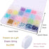 Enjoymade Transparent Color Glass Beads Bracelet Making Kit, Lovely Cute Bracelet Necklace Jewelry Making Kit, DIY Bulk Acrylic Gradient Bubble Be...