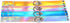 Multicolor Holographic Hologram PU Large O Shape Ring Neckband Choker Necklace Set, 4PCs PN1560...