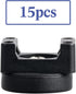 Yookeer 15 Pieces Magnetic Cable Clips Zip Tie Mount Base Black Magnetic Wire Holder Multipurpose Cable Ties Mount Wire Clips Management Base Elec...