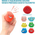 Squeaky Dog Toys Durable Soft Latex Rubber Teething Chewing Interactive Fetch Play Squeak Puppy Toys with Funny Face for Puppy Small Medium Dog 6p...