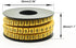 10 Rolls of 0-9 Number Tube,Yellow Flexible PVC Concave Cable Wire Markers Label Tag (6mm2)...
