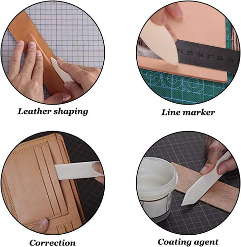 WONVOC 12 Pcs Bookbinding Tools Kit, Bone Folder Paper Creaser, Sewing Awl Tool, Waxed Thread, Large Eye Needles, Scissors for Leathercraft Bookbi...