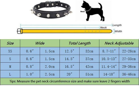 Cool Genuine Leather Spiked Studded Dog Pet Collars for Small Medium Dogs Cats Puppies,Pink,S:(Neck 10.5-13")...