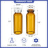 PATIKIL 20ml Sample Vials, 8 Pack Lab Empty Vials with Butyl Rubber Stopper and Crimp Top Caps Borosilicate Glass Vial, Amber...