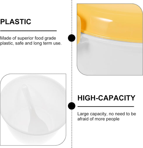 DOITOOL Microwave Rice Cooker Mini Microwave Steamer Microwave Rice Maker Vegetable Steamer Pot Microwave Cookware with Lid for Rice Vegetables,15...