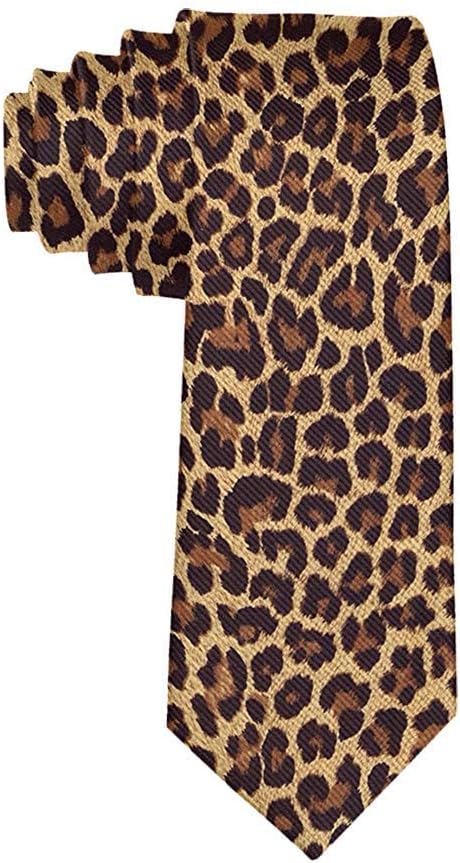 Fashion Cool Cheetah Leopard Necktie for Men, Casual Gentleman Necktie, Suit Ties...