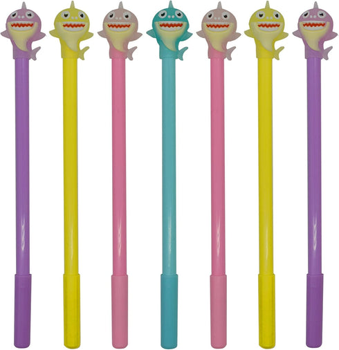 Maydahui 28PCS Cartoon Shark Gel Pen Cute Dolphin Pens Black Ink for Students Stationery School Supplies...