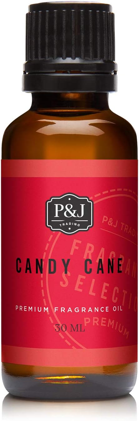 P&J Trading Fragrance Oil | Candy Cane Oil 30ml - Candle Scents for Candle Making, Freshie Scents, Soap Making Supplies, Diffuser Oil Scents...